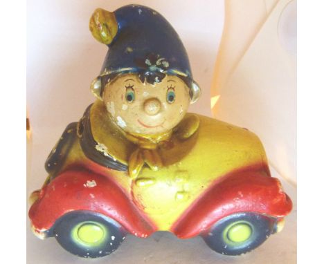 Vintage ceramic Noddy money box by Ellgreave England, A/F 