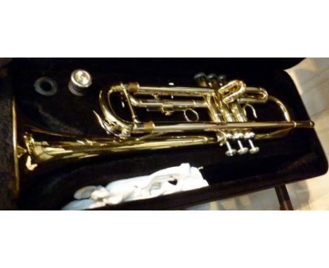 John Packer cased trumpet, model 151