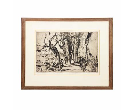 SIR FRANK WILLIAM BRANGWYN RA RWS RBA (1876-1956), STRAND ON THE GREEN II, etching, signed in pencil, The Fine Art Society La