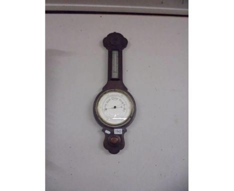 An oak barometer.