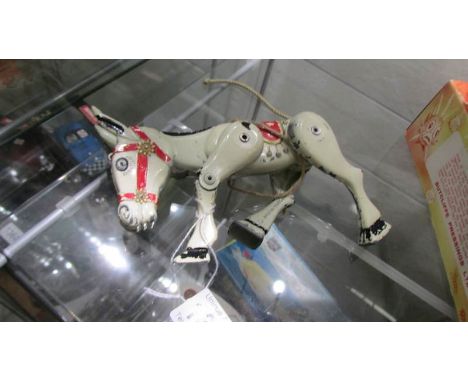 A vintage Moko die cast Muffin the Mule string puppet.