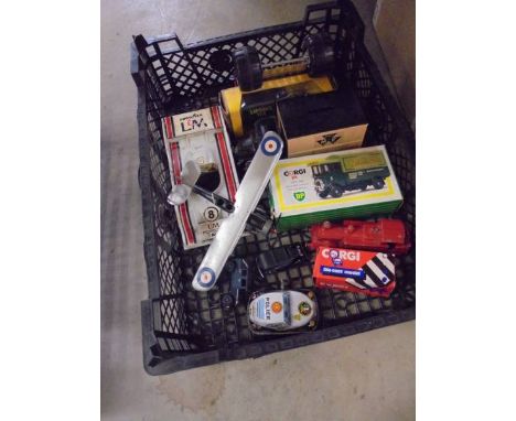 A mixed lot of die cast and tin plate including Corgi Model of Yesteryear, GRTL and Dinky etc.,