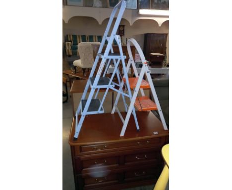 2 metal step ladders, COLLECT ONLY