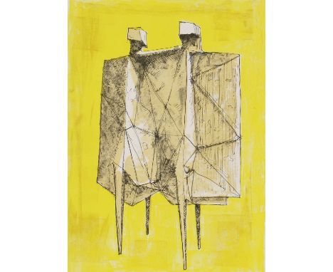 ▴ Lynn Chadwick RA (1914-2003)'Two Winged Figures', 1968lithograph in colours, studio proof51.1 x 41.4cm, unframedProvenance: