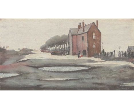 ▴ Laurence Stephen Lowry RA (1887-1976)'Lonely House'offset lithograph in colours from an edition of 500, signed in pencil, w