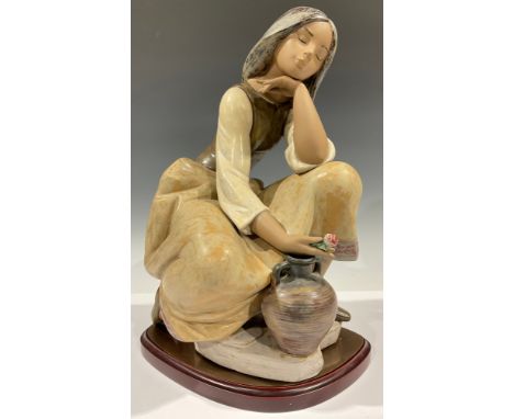 Ceramics - Lladro Classic Water Carrier figure, 13525, 38cm high 