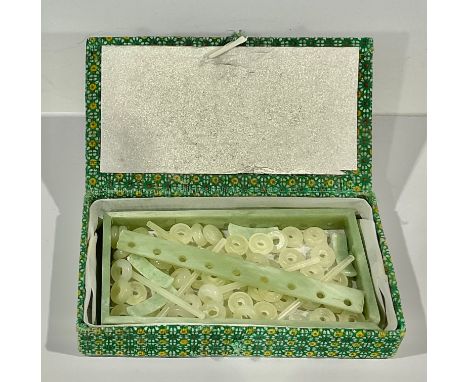 A Chinese jade abacus 
