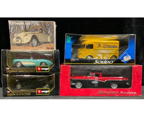 Toys &amp; Juvenalia - a Polistil S 26 Citroen 2CV, boxed; a Snap-On Trucking model, window boxed; a Solido Prestige Citroen 