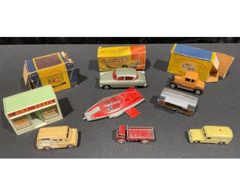 Toys &amp; Juvenalia, Gerry Anderson Interest - a Budgie Toys 272 Supercar model (faults), unboxed; Dinky Toys 145 Singer Vog