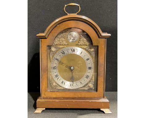 A George II style mahogany mantel clock, by Elliott, London 