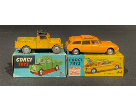 Toys &amp; Juvenalia - Corgi Toys 406 Land Rover (109" W.B.), boxed and Corgi Toys 436 Citroen Safari ID19, boxed (2) 