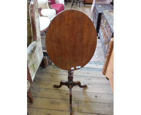 Two kitchen side chairs and an oval topped tripod occasional table