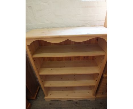 A Pine three shelf bookcase