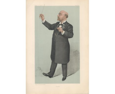 Vanity Fair Print Titled R. A. M (Jan 14th 1904). Colour Print. Fair condition. All autographs come with a Certificate of Aut