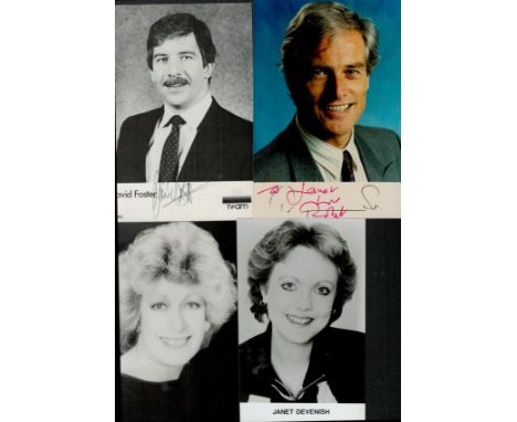 TV, Film and Music Signed Photo Collection of 60 Signatories. Signatures include Sir Tom Jones, Derek Francis, Pam Ayres, Mar