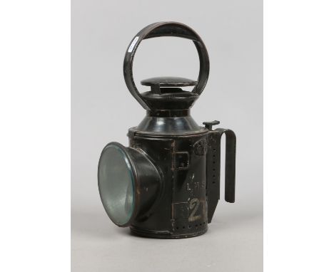 An LMS Lynlight Railway signalling oil lamp.