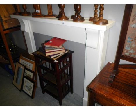 A white fire surround