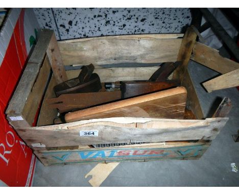 A quantity of woodworking tools etc.