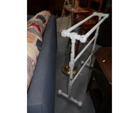 A painted standard lamp