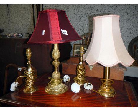 2 lamps & 2 lamp bases