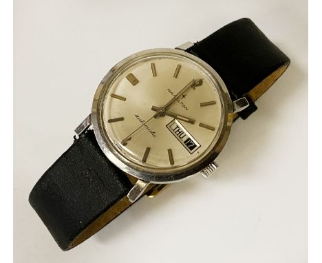 HAMILTON  AUTOMATIC GENTS WATCH WITH HIRSCH STRAP