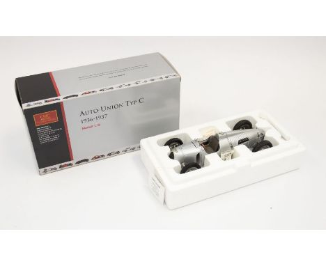CMC: A 1:18 Scale Model of a Auto-Union Typ C 1936-1937, Manufacturer CMC Exclusive Modelle. Boxed. Reference No. M-034. Cont