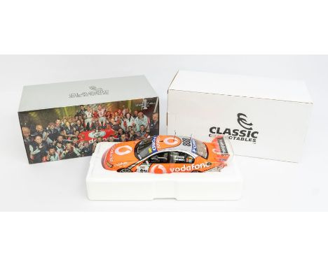 Classic Carlectables: A 1:18 Scale Model of Craig Lowndes &amp; Jamie Whincup's Year 2007 SUPERCHEAP AUTO BATHURST 1000 WINNE