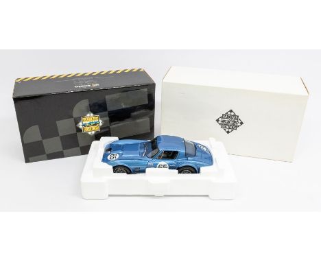 Exoto: A 1:18 Scale Model of a Corvette Grand Sport #65, Manufacturer Exoto. Boxed. Contents appear in a very good condition.