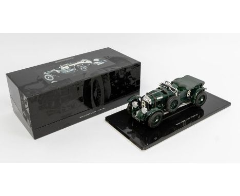 Minichamps: A 1:18 Scale Model of a Bentley 'Blower' 4.5 Litre - Le Mans 1930, Manufacturer Minichamps. Boxed. Contents are s