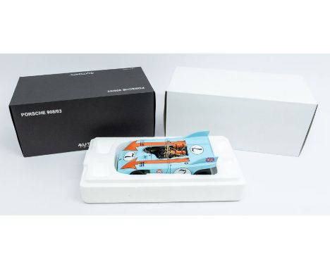 Autoart: A 1:18 Scale Model of a Signature Porsche 908/03 Targa Florio 1971 Redman/Siffert #7, Limited Edition No. 160, Manuf