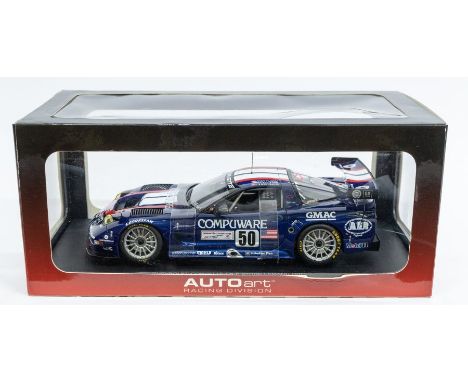 Autoart: A 1:18 Scale Model of a Chevrolet Corvette C5-R 2003 24HR LeMans O.Gavin/A.Pilgrin/K.Collons #50, Manufacturer Autoa