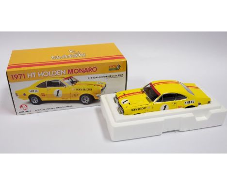 Classic Carlectables: A 1:18 Scale Model of a 1971 HT Holden Monaro, Limited Edition 1374 of 2000, Manufacturer Classic Carle