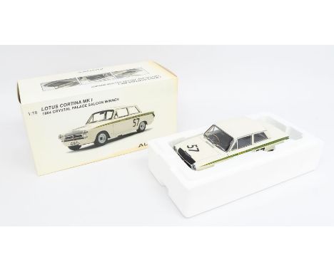 Autoart: A 1:18 Scale Model of a Lotus Cortina MK I 1964 Crystal Palace Saloon Winner, Manufacturer Autoart. Boxed. Reference