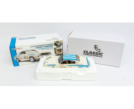 Classic Carlectables: A 1:18 Scale Model of a E38 R/T Charger Leo Geoghegan/Peter Brown 1971 Bathurst Works Entry, Limited Ed