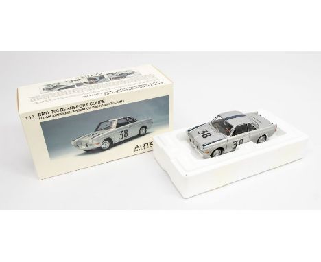 Autoart: A 1:18 Scale Model of a BMW 700 Rennsport Coupe Flugplatzrennen Innsbruck 1960 Hans Stuck #38, Manufacturer Autoart.