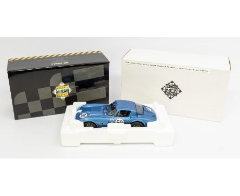 Exoto: A 1:18 Scale Model of a Racing Legends 1963 Grand Sport Coupe #50 Nassau Speedweek Roger Penske, Manufacturer Exoto. B