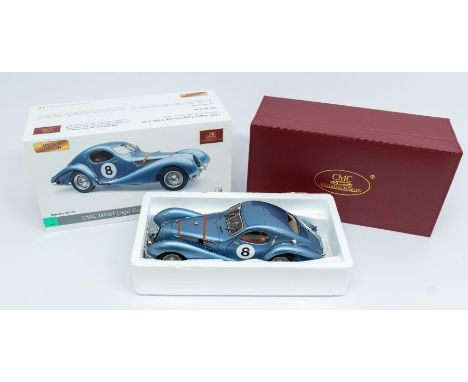 CMC: A 1:18 Scale Model of a Talbot Lago Coupe T150 C-SS, Starting No. 8, 24h France 1939, Manufacturer CMC Exclusive Modelle