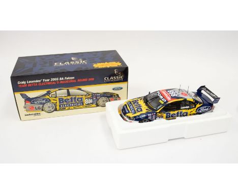 Classic Carlectables: A 1:18 Scale Model of a Craig Lowndes' Year 2005 BA Falcon Team Betta Electrical's Inaugural Round Win,