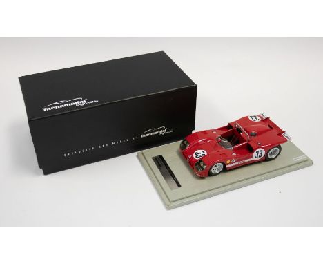 Tecnomodel: A 1:18 Scale Model of a Mythos Series Alfa Romeo T33/3 1971 Sebring 12h Car #33 2nd Place N. Galli / R. Stommelen