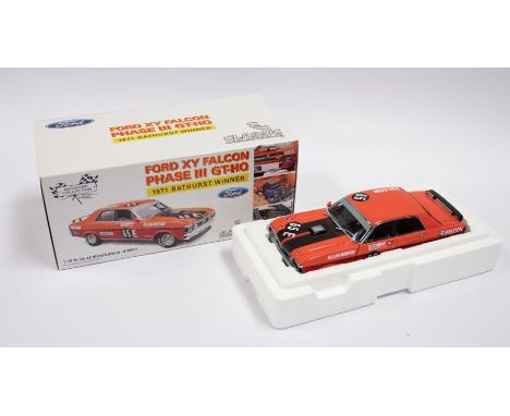 Classic Carlectables: A 1:18 Scale Model of a Ford XY Falcon Phase 3 GT-HO 1971 Bathurst Winner, Limited Edition 3933 of 6500