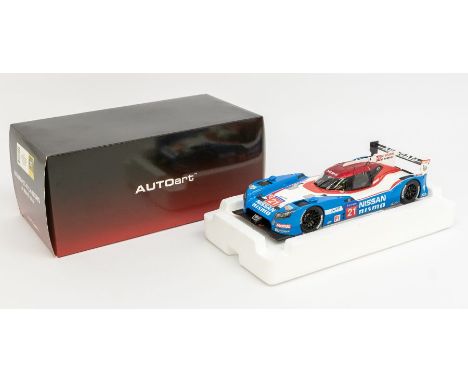 Autoart: A 1:18 Scale Model of a Nissan GT-R LM Nismo Le Mans 2015 T.Matsuda, M.Shulzhitskiy, L.Ordonez #21, Manufacturer Aut