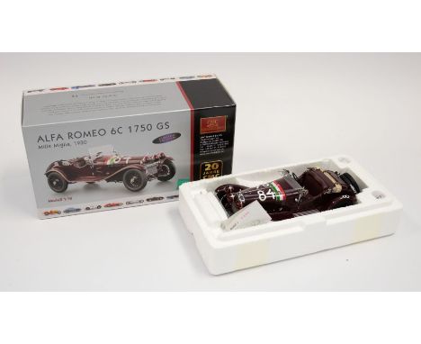 CMC: A 1:18 Scale Model of an Alfa Romeo 6C 1750 GS Mille Migila 1930, Limited Edition 603 of 2000, Manufacturer CMC Exclusiv