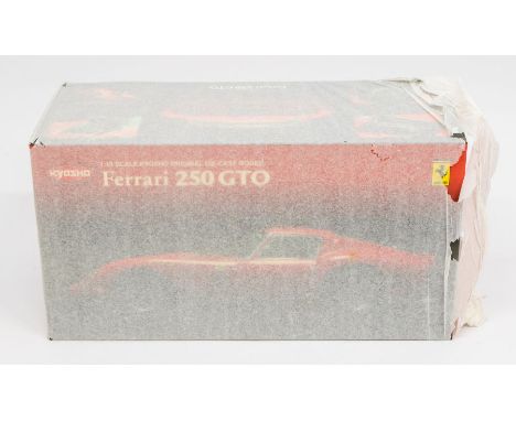 Kyosho: A 1:18 Scale Model of a Ferrari 250GTO (Red), Manufacturer Kyosho. Boxed. Reference No. 08431R. Contents are unchecke