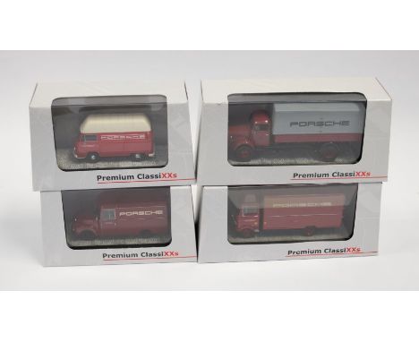 Premium Classixxs: A collection of four 1:43 Scale Models of various transport vehicles, Manufacturer Premium Classixxs. Boxe