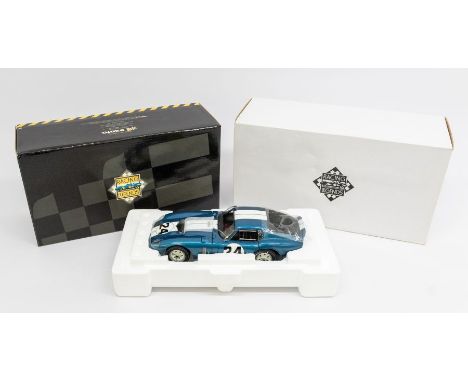 Exoto: A 1:18 Scale Model of a Racing Legends Cobra Daytona Coupe #24, Manufacturer Exoto. Boxed. Contents appear in a very g