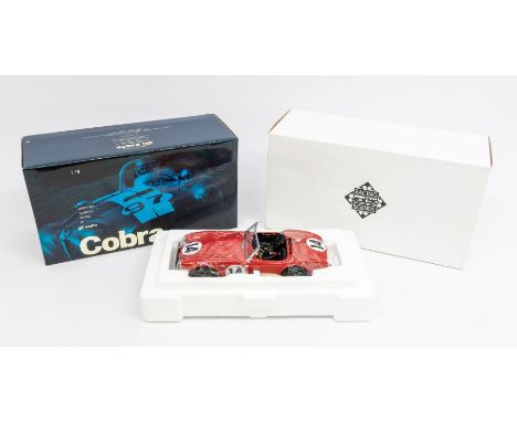 Exoto: A 1:18 Scale Model of a Racing Legends Cobra 260/289 #14, Manufacturer Exoto. Boxed. Contents appear in a very good co