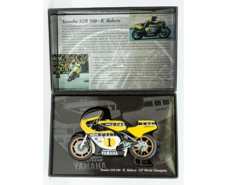 Minichamps: A 1:12 Scale Model of a Yamaha YZR 500 K. Roberts GP World Champion 1979, Manufacturer Minichamps. Boxed. Referen