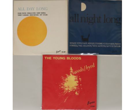 INTRODUCING DONALD BYRD & KENNY BURRELL ON ESQUIRE RECORDS (x3).  Unprecedented 'bundle' (both in terms of rarity and conditi