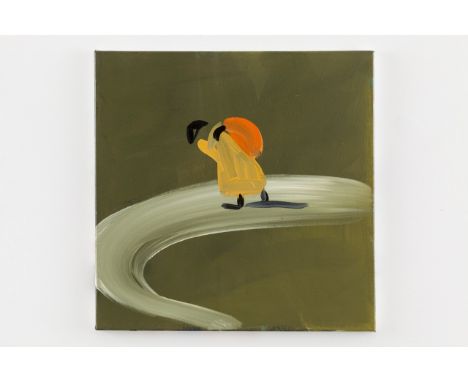 SUSIE HAMILTON (b. 1950) 'Berber, 2014' Acrylic on canvas, 60 x 60 cms, 'from drawings made in Morocco, this painting is typi