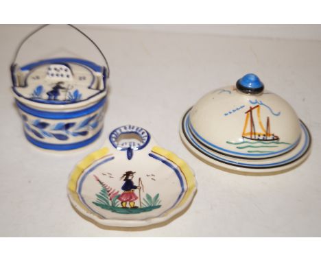 3 Items of quimper ware